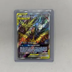 Moltres Zapdos Articuno GX Tag Team SM210 Pokemon Stained Glass Promo - Image 1
