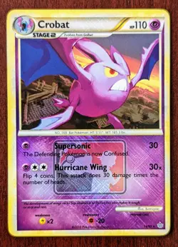 Pokemon League Promo Crobat 14/95 Crosshatch Holo Promo - NM - Image 1