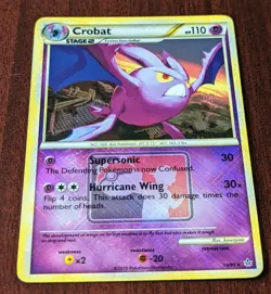 Pokemon League Promo Crobat 14/95 Crosshatch Holo Promo - NM - Image 2