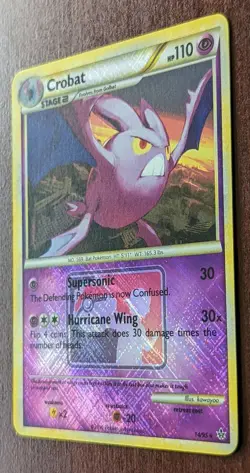 Pokemon League Promo Crobat 14/95 Crosshatch Holo Promo - NM - Image 4