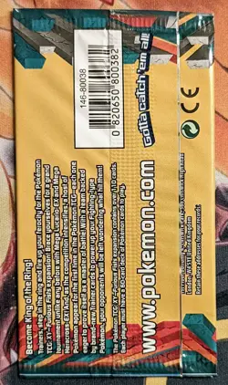 Pokemon 3 cards Booster Pack - XY Furious Fist - Tyrantrum - Factory Sealed - Image 2