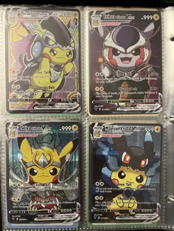 Vcos Pikachu Cosplay Set Custom Fan Art Lot 47 Holo Cards Pokemon Rares NM - Image 2