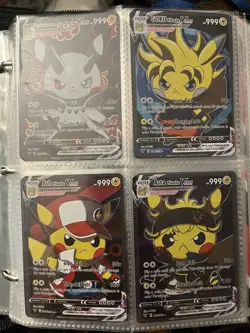 Vcos Pikachu Cosplay Set Custom Fan Art Lot 47 Holo Cards Pokemon Rares NM - Image 3