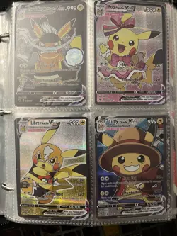 Vcos Pikachu Cosplay Set Custom Fan Art Lot 47 Holo Cards Pokemon Rares NM - Image 5