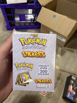 Pokemon Stickers Series 1 Original 1999 Full Retail Display Box Artbox Open Box - Image 1