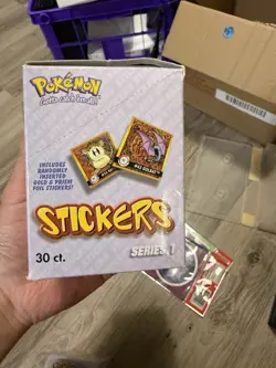 Pokemon Stickers Series 1 Original 1999 Full Retail Display Box Artbox Open Box - Image 2