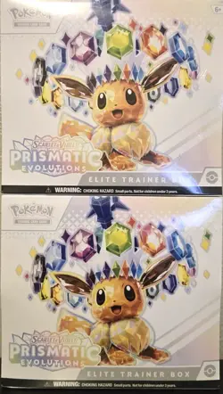 Pokemon TCG Scarlet & Violet: Prismatic Evolutions Evolutions Elite ETB Lot of 2 - Image 1