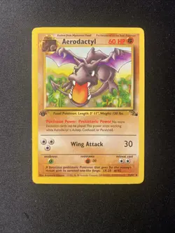 Aerodactyl 16/62 Pokemon TCG Fossil 1st Edition Non-Holo Rare LP Vintage 1999 - Image 5