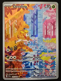 Deerling 165/162 S&V Temporal Forces FA Illustration Rare Holo Pokemon 2024 NM - Image 1