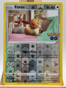 Eevee, 54/78, Pokemon Go, Reverse Holo, NM - Image 1