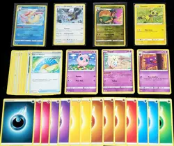 100 Pokemon Card Lot - Yellow Border North America Pre-2023 - RAW Never Played - Image 1