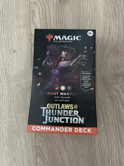 Magic the Gathering MTG Outlaws of Thunder Junction Most Wanted Commander Deck 195166252483 - Image 1