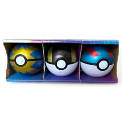 Pokemon TCG Empty Pokeball Tins Lot of 3 Black Blue Gold Red Original Box - Image 2