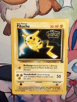 Pokemon TCG The First Movie Black Star Promo Pikachu 4 NM - Image 1