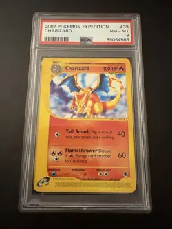 2002 Pokemon Expedition Charizard # 39 PSA 8 - Image 1