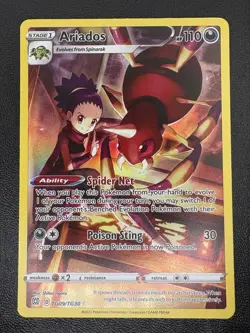 Ariados TG09/TG30 Brilliant Stars Trainer Gallery Holo Rare Card Pokemon TCG NM - Image 1