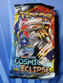 Cosmic Eclipse Booster Pack Factory Sealed Unweighted & Not-Searched Pokemon - Image 1