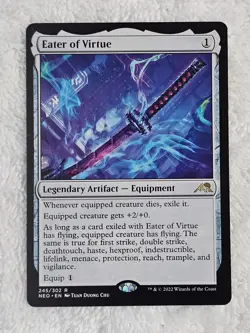 MTG Eater of Virtue #245 Kamigawa Neon Dynasty Magic Card Rare NM - Image 2
