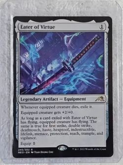 MTG Eater of Virtue #245 Kamigawa Neon Dynasty Magic Card Rare NM - Image 4