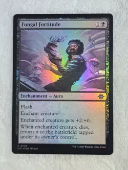 MTG Fungal Fortitude FOIL The Lost Caverns of Ixalan #106 Magic Card NM - Image 1