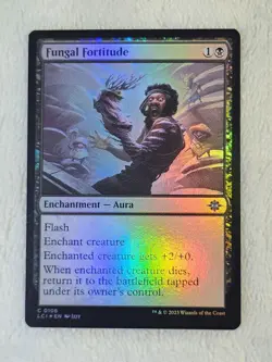 MTG Fungal Fortitude FOIL The Lost Caverns of Ixalan #106 Magic Card NM - Image 2