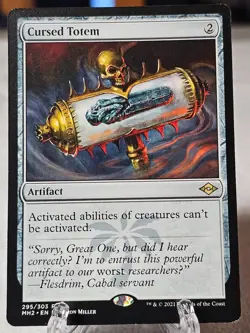 MTG Cursed Totem #295 Modern Horizons 2 2021 Magic Gathering Card Rare NM - Image 1