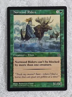 MTG Norwood Riders - Portal Second Age (P02) 1998 Magic Gathering Card NM - Image 1