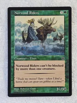 MTG Norwood Riders - Portal Second Age (P02) 1998 Magic Gathering Card NM - Image 2