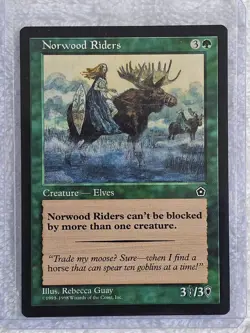 MTG Norwood Riders - Portal Second Age (P02) 1998 Magic Gathering Card NM - Image 4