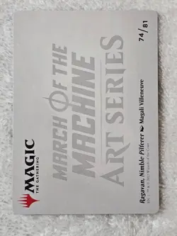 MTG Ragavan Nimble Pilferer Art Card Gold-Stamped Signature March of the Machine - Image 3