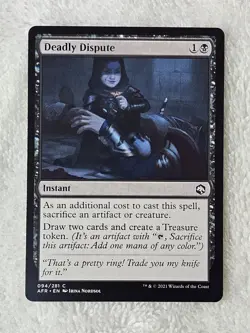 MTG Deadly Dispute - Adventures in the Forgotten Realms #94 Magic Card NM - Image 2