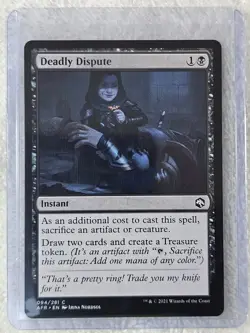 MTG Deadly Dispute - Adventures in the Forgotten Realms #94 Magic Card NM - Image 4