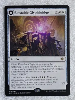 MTG Unstable Glyphbridge - The Lost Caverns of Ixalan #41 Magic Card Rare NM - Image 1