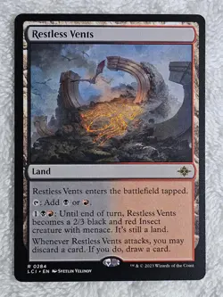 MTG Restless Vents - The Lost Caverns of Ixalan #284 Card Rare NM - Image 1