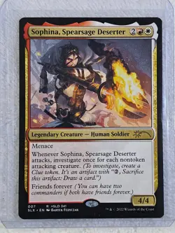 MTG Sophina, Spearsage Deserter - SLX Cards #7 2022 Magic Gathering Card Rare NM - Image 4