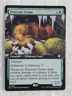 MTG Evercoat Ursine (Extended Art) #64 Bloomburrow (BLB) Magic Card Rare NM - Image 1