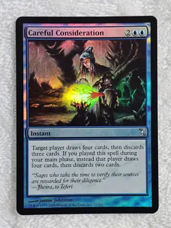 MTG Careful Consideration FOIL - Time Spiral (TSP) #52 Magic Card U NM - Image 1