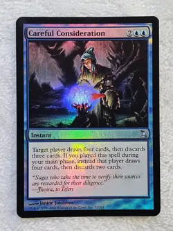 MTG Careful Consideration FOIL - Time Spiral (TSP) #52 Magic Card U NM - Image 2