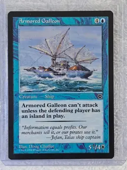 MTG Armored Galleon - Portal Second Age (P02) 1998 Magic Gathering Card U NM - Image 5