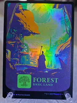 MTG Forest (0291) FOIL The Lost Caverns of Ixalan Magic Gathering Card Land NM - Image 1