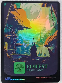 MTG Forest (0291) FOIL The Lost Caverns of Ixalan Magic Gathering Card Land NM - Image 3