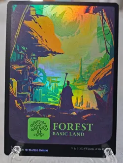 MTG Forest (0291) FOIL The Lost Caverns of Ixalan Magic Gathering Card Land NM - Image 4