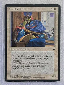 MTG Hand of Justice - Fallen Empires (FEM) Magic the Gathering Card Rare HP - Image 2
