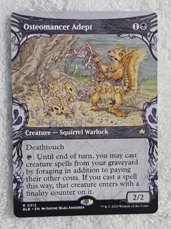 MTG Osteomancer Adept (Showcase) #312 Bloomburrow (BLB) Magic Card Rare NM - Image 1