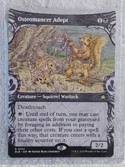 MTG Osteomancer Adept (Showcase) #312 Bloomburrow (BLB) Magic Card Rare NM - Image 4