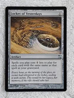 MTG Locket of Yesterdays - Time Spiral (TSP) #258 Magic Gathering Card U NM - Image 1