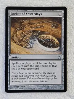 MTG Locket of Yesterdays - Time Spiral (TSP) #258 Magic Gathering Card U NM - Image 2