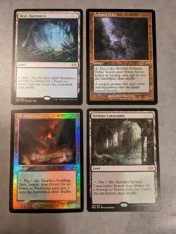 MTG Full Fetchland Set AUTHENTIC Retro Foil Modern Horizons 2 3 Tarn Delta! - Image 5