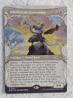 MTG Whiskervale Forerunner (Showcase) #301 Bloomburrow (BLB) Magic Card Rare NM - Image 1