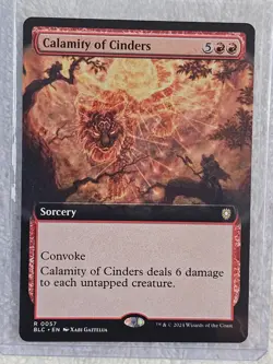 MTG Calamity of Cinders (Extended Art) #57 Bloomburrow (BLB) Magic Card Rare NM - Image 5